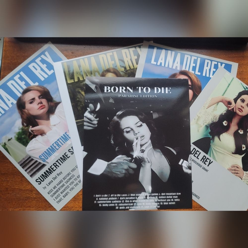 Lana Del Rey Born to Die Album Poster Prints Wall Decor 8X10
